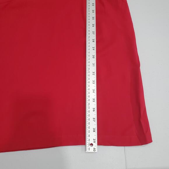 J.McLaughlin Dress Womens Small Red Sheath 3/4 Sleeve Keyhole Stretch Knit - Picture 4 of 9